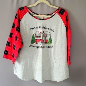 There is No Place Like Home for the Holidays 3/4 Sleeve Shirt
